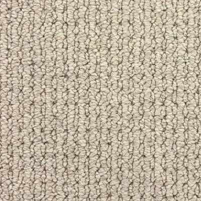 Sandy scroll loop carpet, a soft warm pale beige with gentle coastal character, from the Kawana Flooring Belgotex Alexandria collection