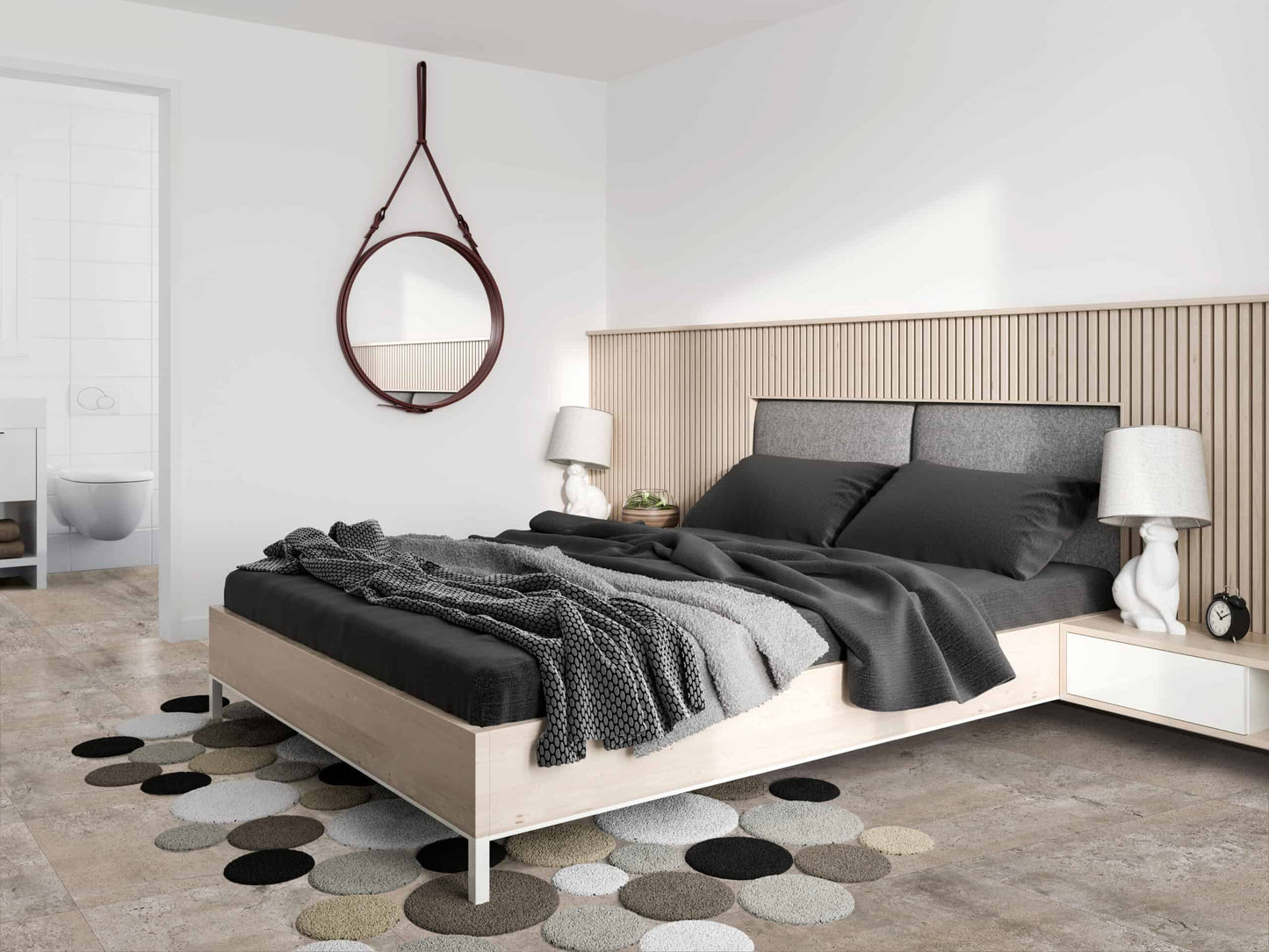 Cushionstone Colour: Peperino Concrete vinyl plank flooring Sunshine Coast