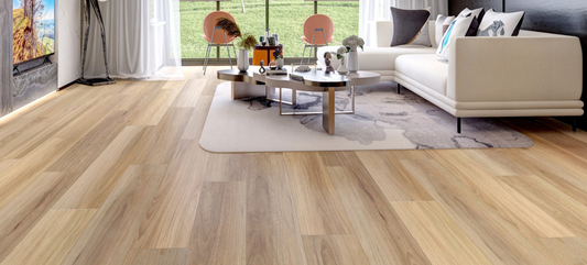 Pallas Colour: Barley Oak hybrid flooring Sunshine Coast