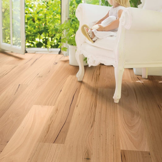 ReadyFlor Range Colour: Brushed Blackbutt 1 Strip Matt timber flooring Sunshine Coast