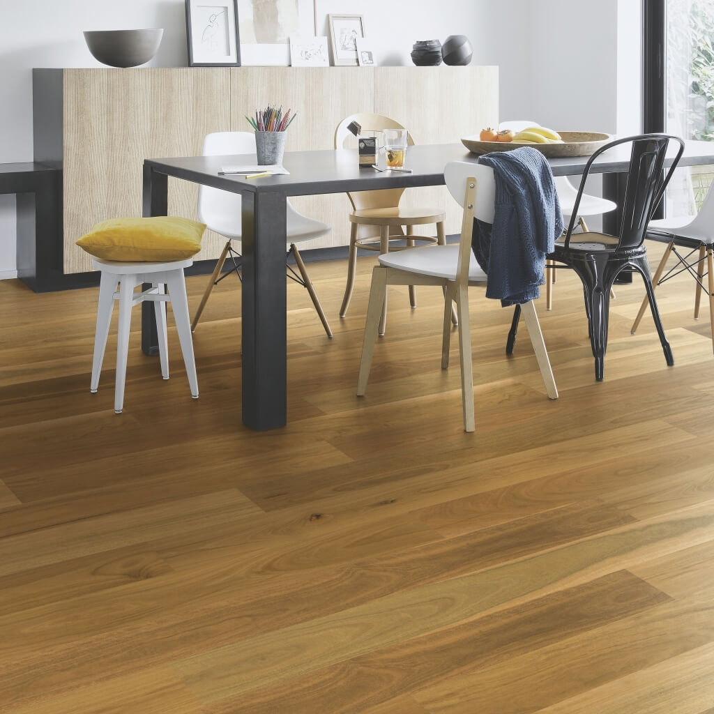 ReadyFlor Range Colour: Brushed Blackbutt 1 Strip Matt timber flooring Sunshine Coast