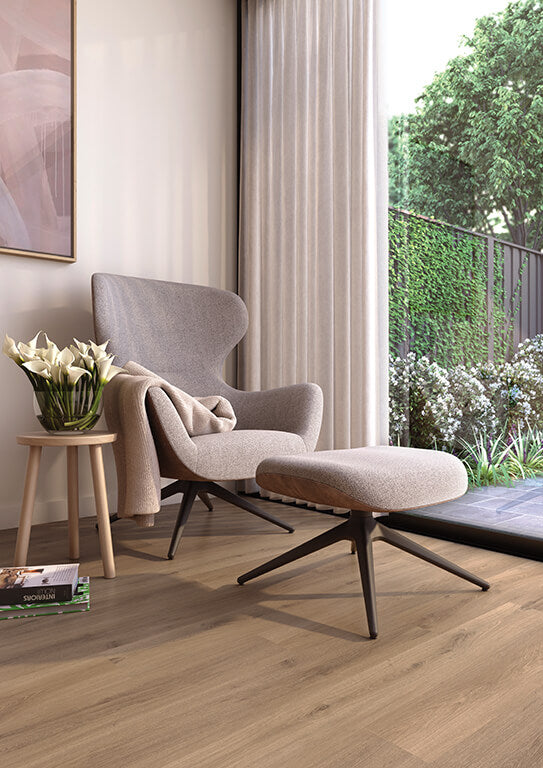 Resiplank Colour: Ash Blonde vinyl plank flooring Sunshine Coast