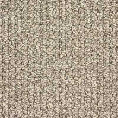 Shell scroll loop carpet, a delicate pale cream with quietly luminous coastal calm, from the Kawana Flooring Belgotex Alexandria collection