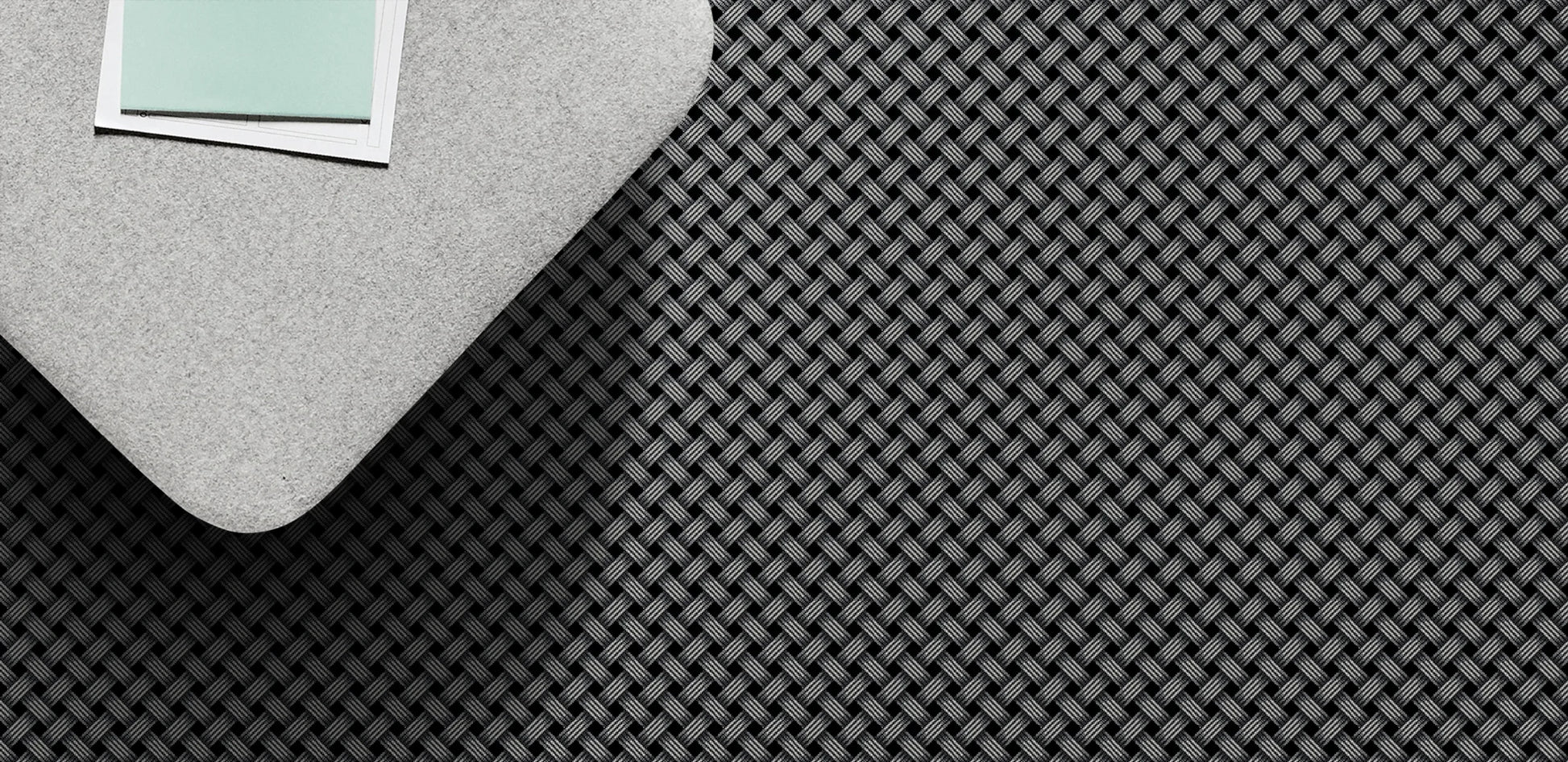 Artisan Dark Net wool carpet