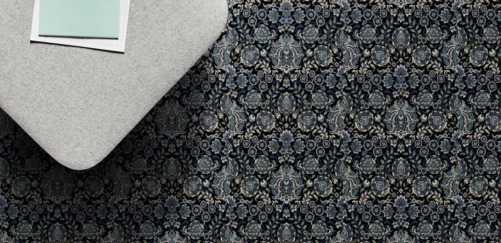 Artisan Persian Blue wool carpet