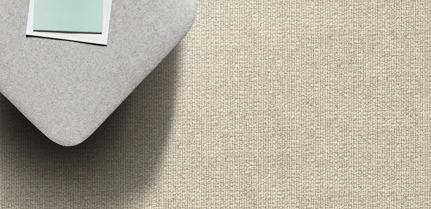 Barley Stone Linen Weave wool carpet