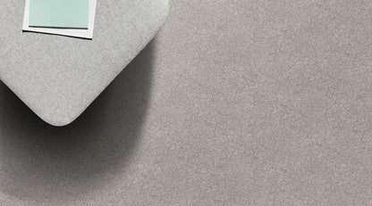 Light Ash cut pile twist carpet, a pale cool grey with refined silvered character and gently luxurious feel, from the Kawana Flooring Redbook Barossa collection