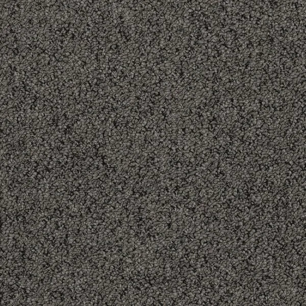 Coco textured tufted loop carpet, a deep anchoring charcoal with rich shadowed depth and prominent heathered surface, from the Kawana Flooring EC Carpets Bouclé collection