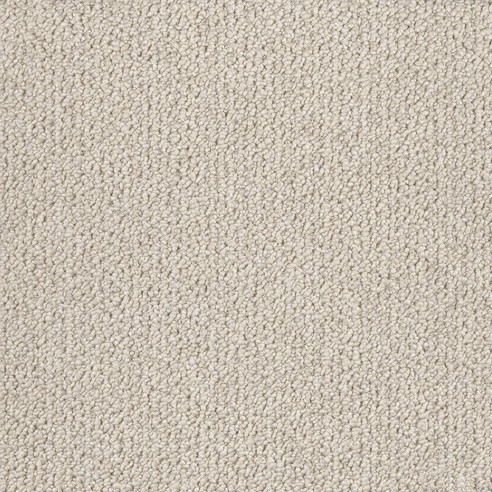 Ovie textured tufted loop carpet, a soft warm pale neutral with refined heathered character and wool-like surface depth, from the Kawana Flooring EC Carpets Bouclé collection