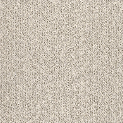 Ovie textured tufted loop carpet, a soft warm pale neutral with refined heathered character and wool-like surface depth, from the Kawana Flooring EC Carpets Bouclé collection