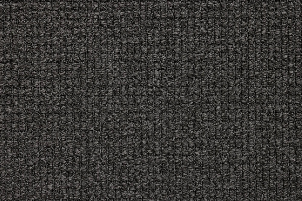 Coal modulated loop carpet, a deep architectural near-black with dramatic anchoring depth, from the Kawana Flooring Beaulieu Bountiful collection