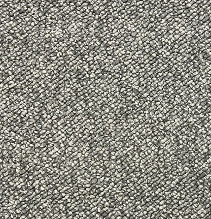 Chill chunky heather loop carpet, a cool pale silvered grey with refined atmospheric character and richly textured loop construction, from the Kawana Flooring Providence Breezeway collection