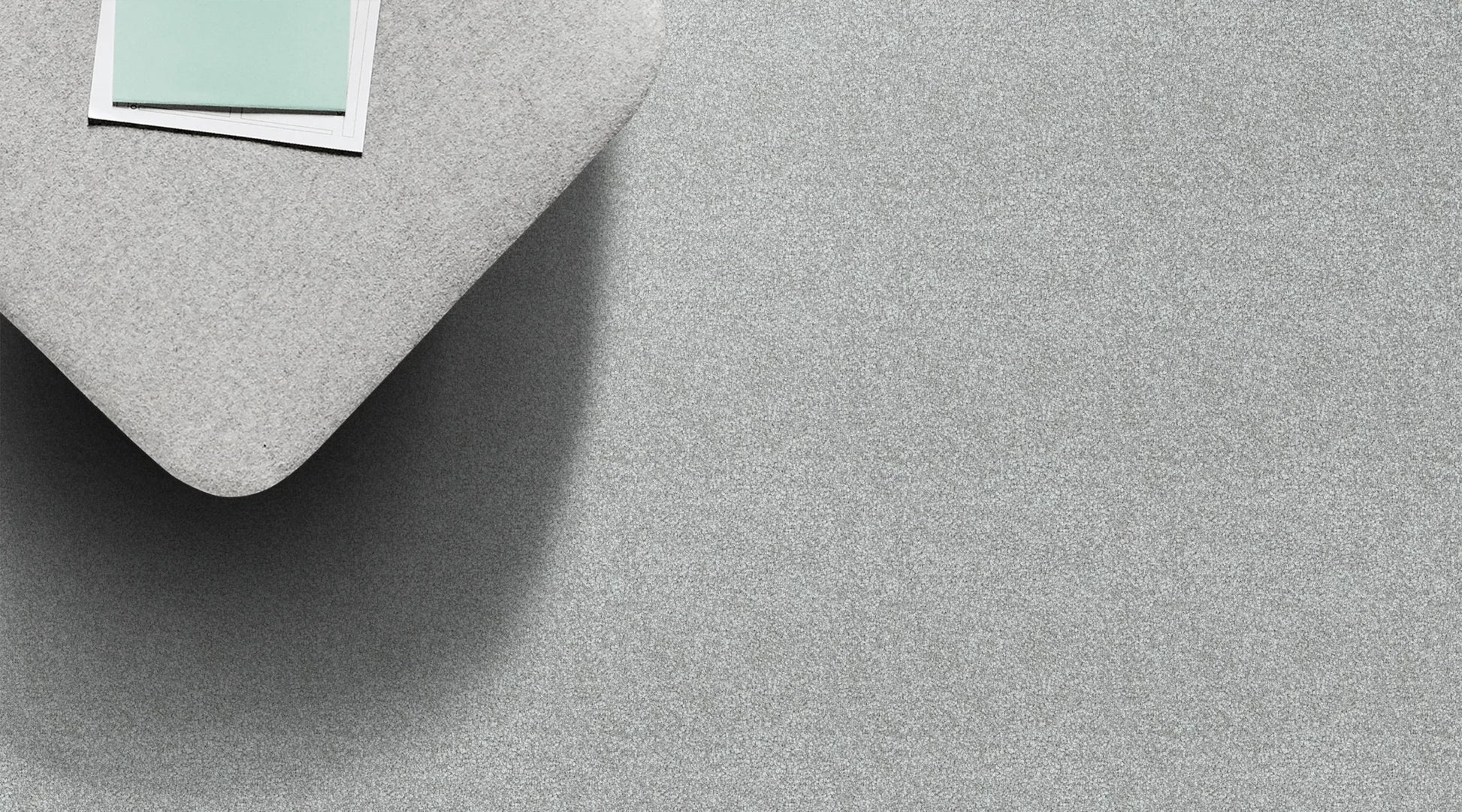 Bridgeport Surfmist solution dyed nylon carpet