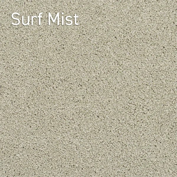 Crossley Twist Surf Mist solution dyed nylon carpet