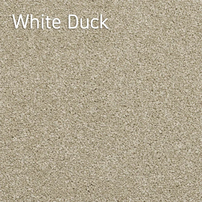 Crossley Twist White Duck solution dyed nylon carpet