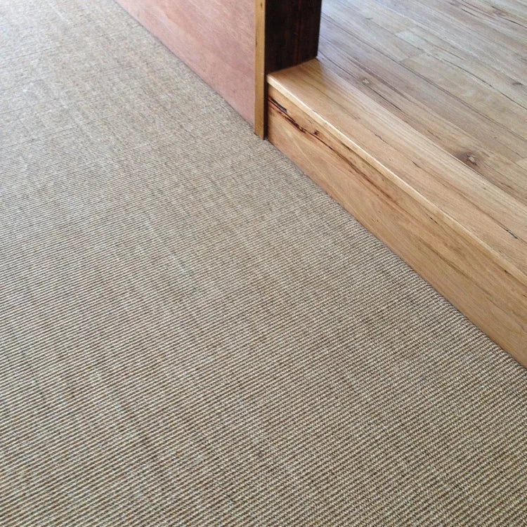 Floorspace Fine Ribbed Castlemaine Sisal close-up detail showing the natural fibre weave