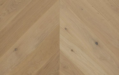 Chevron Collection Raw Oak timber flooring
