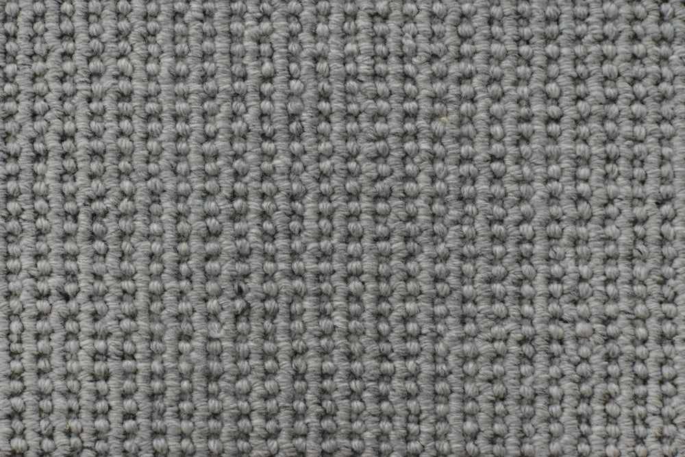 Tidesmoke wool textured loop carpet, a balanced mid cool-grey with smoky atmospheric undertones and sculpted wool surface, from the Kawana Flooring Victoria Carpets Hatfield collection