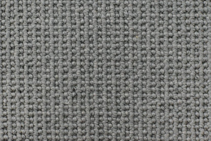 Tidesmoke wool textured loop carpet, a balanced mid cool-grey with smoky atmospheric undertones and sculpted wool surface, from the Kawana Flooring Victoria Carpets Hatfield collection