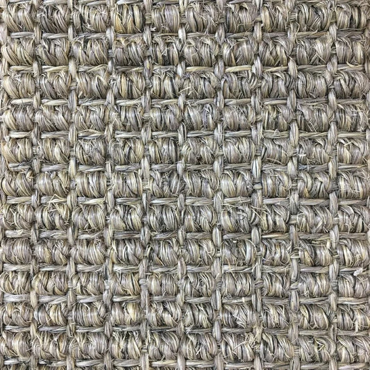 Granite sisal, a multi-tonal grey natural fibre with pronounced ribbed weave, from the Kawana Flooring Floorspace Sisal collection