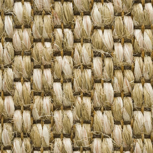 Latte sisal, a warm milky beige natural fibre with chunky basketweave texture, from the Kawana Flooring Floorspace Sisal collection