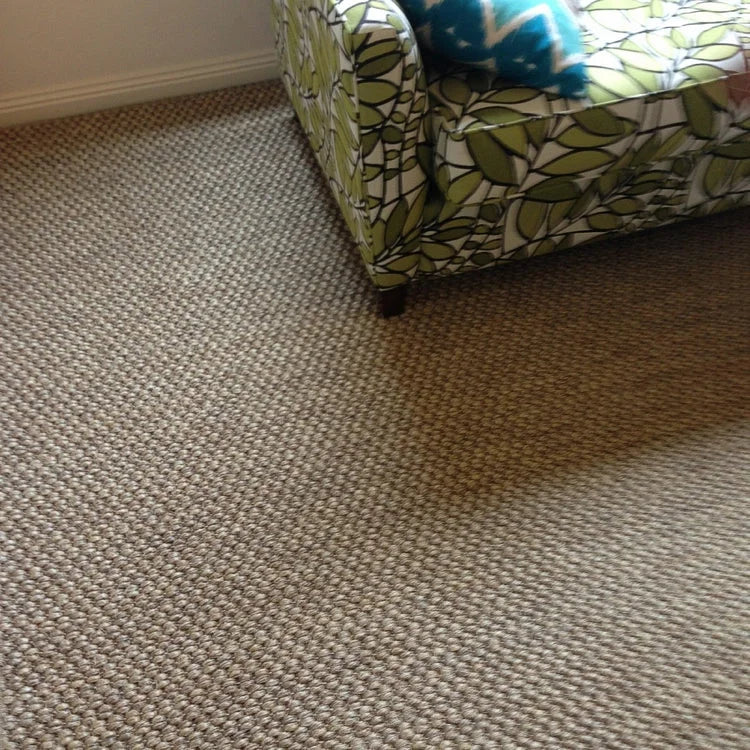 Floorspace Heavy Rustic River Rock Sisal styled in a contemporary home interior