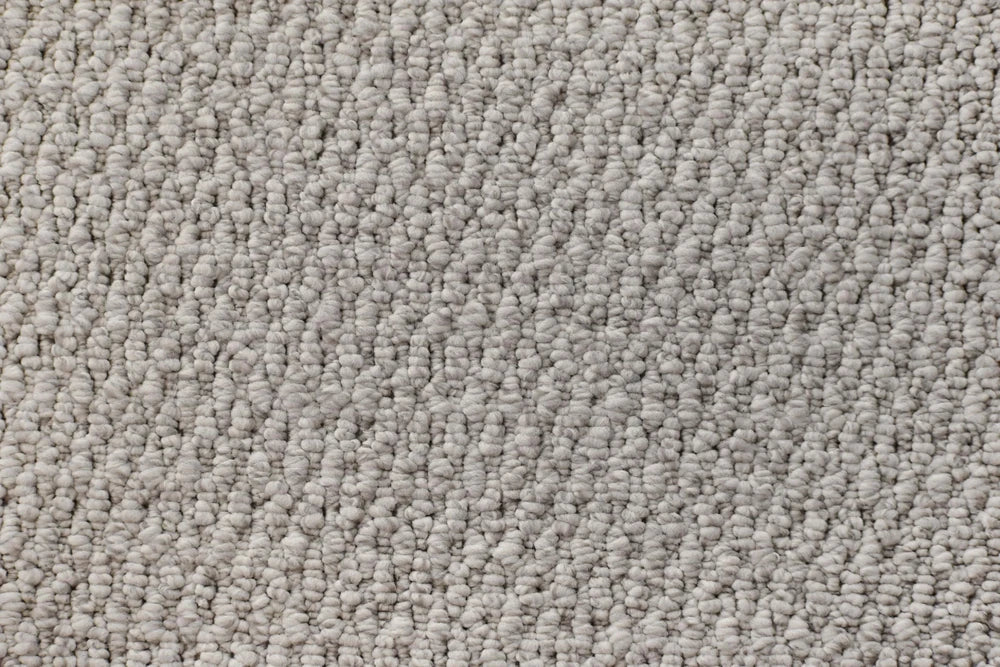 Luminous textured loop carpet, a soft luminous pale neutral with refined gentle character and pronounced architectural surface, from the Kawana Flooring Victoria Carpets Lucca collection