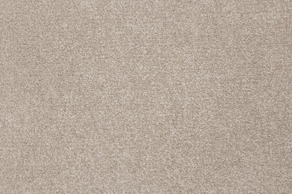 Penza Mink carpet, a solution-dyed nylon soft-twist pile in warm taupe, from the Kawana Flooring Signature Floors Mink collection