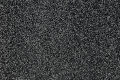Graphite cut pile carpet, a deep architectural near-black with rich shadowed depth, from the Kawana Flooring Beaulieu Mystic Isle collection