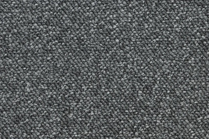 Charcoal Grey level loop carpet, a rich deep charcoal with anchoring tonal weight, from the Kawana Flooring Beaulieu Pizazz collection
