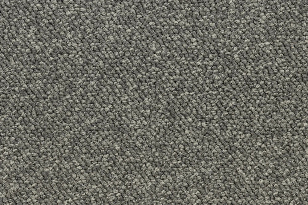 Titanium level loop carpet, a refined cool deeper grey with metallic architectural depth, from the Kawana Flooring Beaulieu Pizazz collection