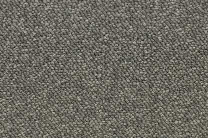 Titanium level loop carpet, a refined cool deeper grey with metallic architectural depth, from the Kawana Flooring Beaulieu Pizazz collection