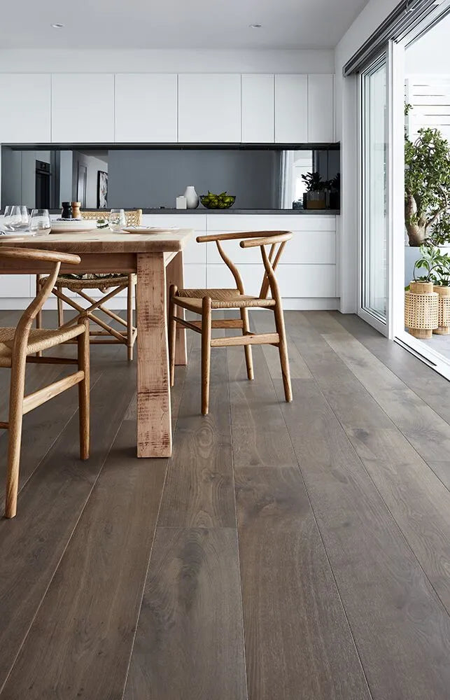Prestige Oak 21mm Range Castle Grey timber flooring