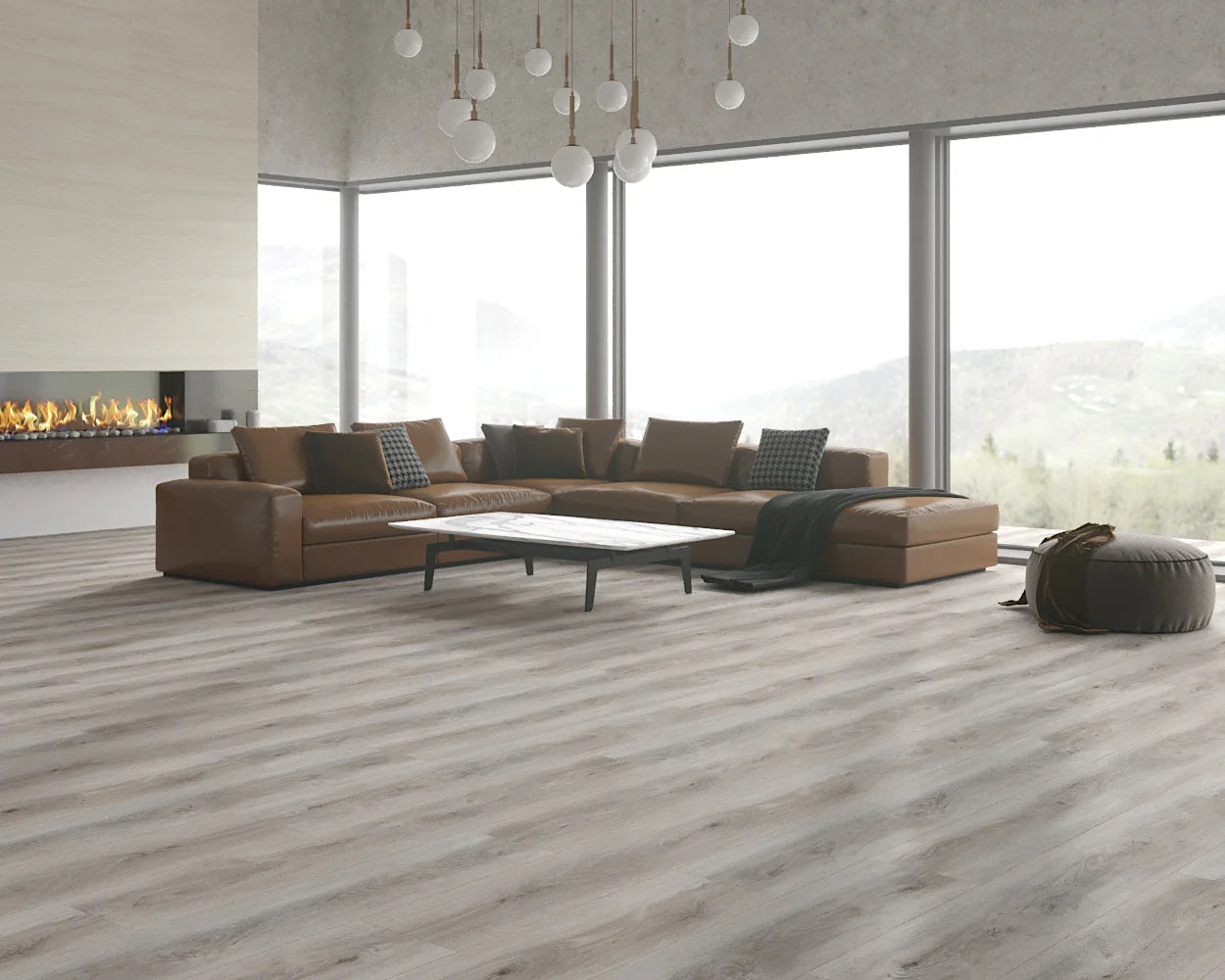 Reaction Highland Silver Oak vinyl plank flooring