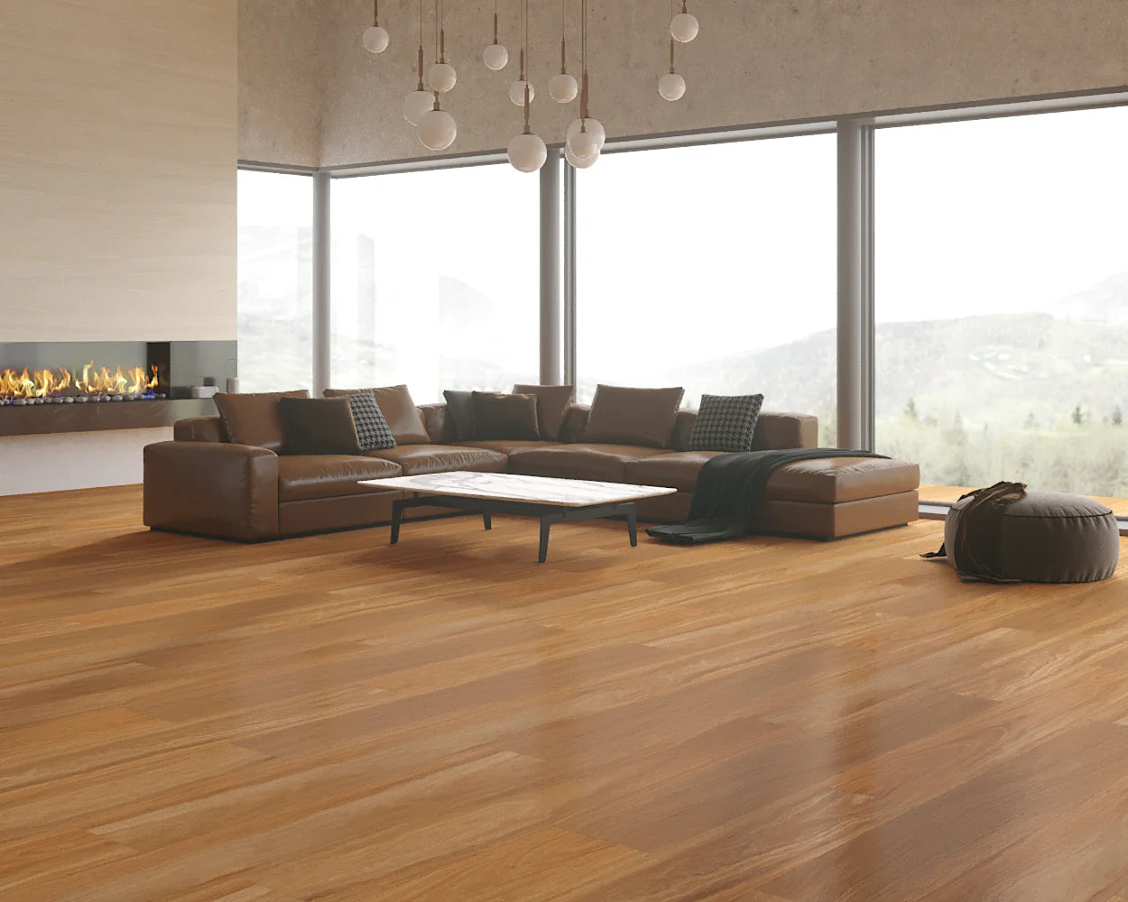 Reaction Spotted Gum vinyl plank flooring