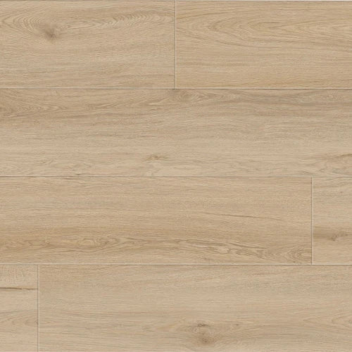 Sandstone luxury vinyl plank, a pale earthy beige with soft natural texture and quiet contemporary character, from the Kawana Flooring Resiplank Essence 307 collection