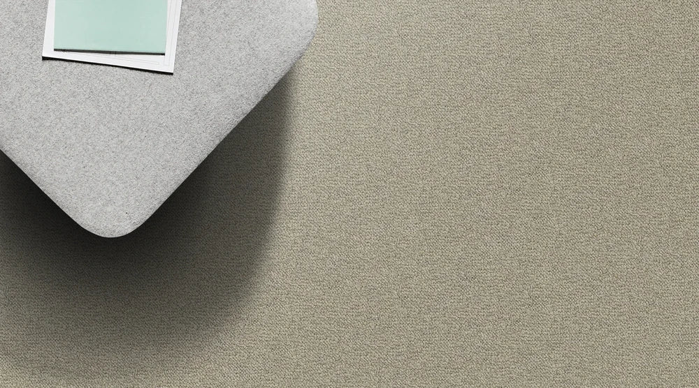 Hayseed textured loop carpet, a soft golden-beige with hay-toned warmth and confidently pebbled surface, from the Kawana Flooring Redbook Rustic Nature collection