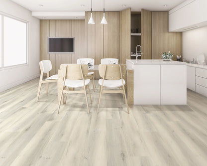 Tranquility Ashen Mist vinyl plank flooring