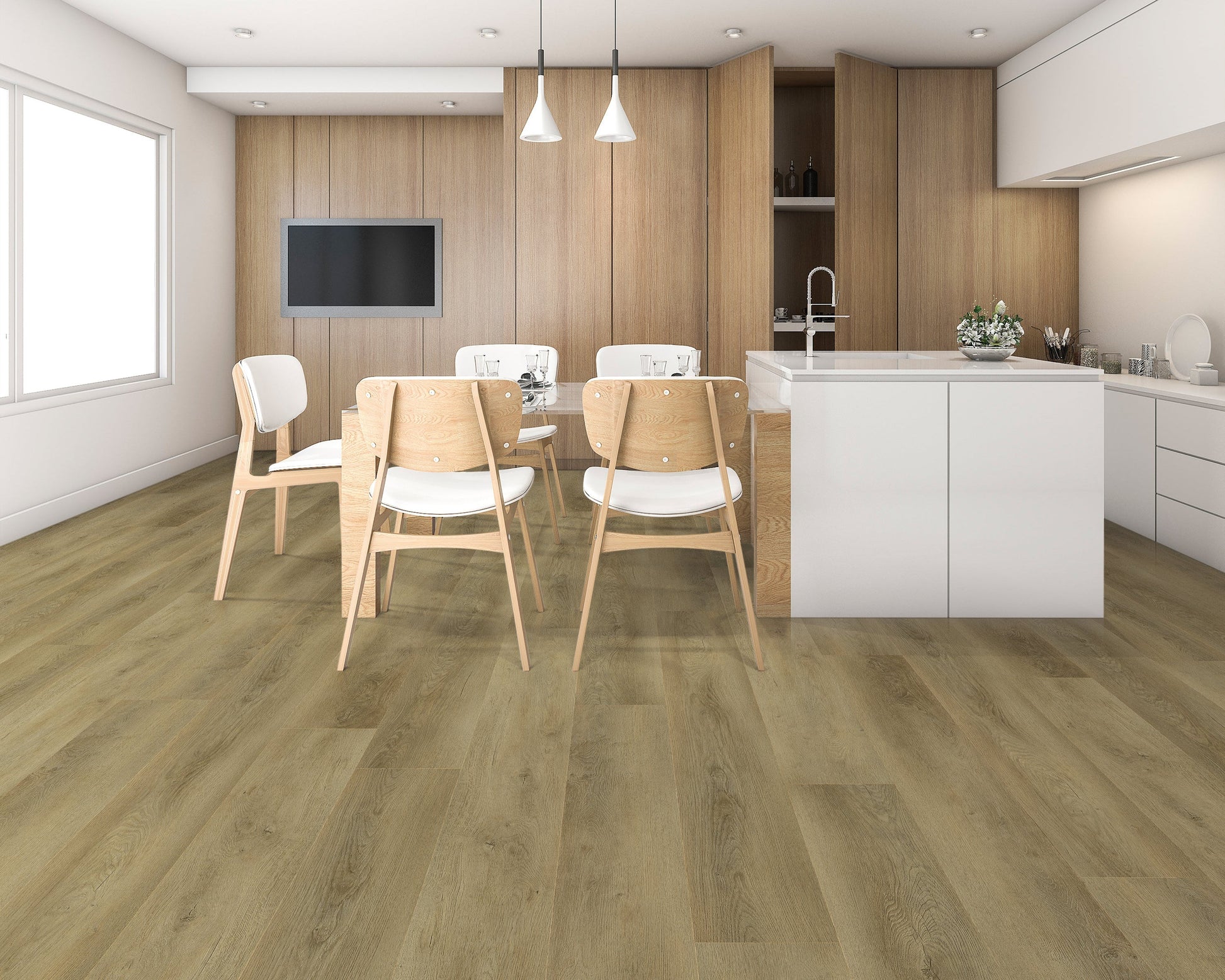 Tranquility Bristle Oak vinyl plank flooring