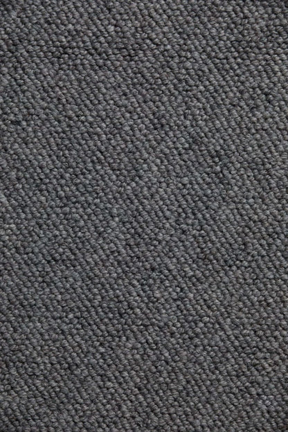 Gridlock wool loop carpet, a deeper architectural grey-charcoal with confident tonal weight and disciplined loop construction, from the Kawana Flooring Victoria Carpets Urban Style collection