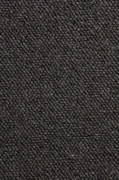 Promenade wool loop carpet, a rich deep brown-charcoal with warm grounding undertones and crisp architectural loop, from the Kawana Flooring Victoria Carpets Urban Style collection