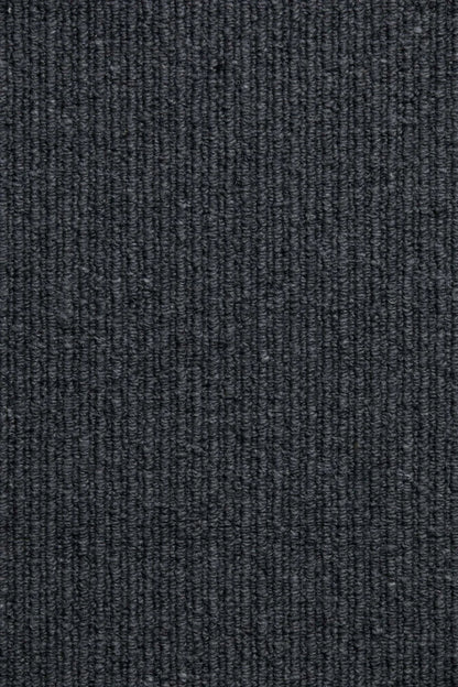 Dark Alleyway wool sisal carpet, a deep moody charcoal with dramatic atmospheric depth and richly textured natural weave, from the Kawana Flooring Victoria Carpets Urban Weave collection