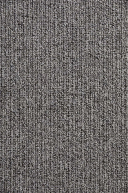 Metallic wool sisal carpet, a balanced silver-grey with cool architectural undertones and visible woven structure, from the Kawana Flooring Victoria Carpets Urban Weave collection