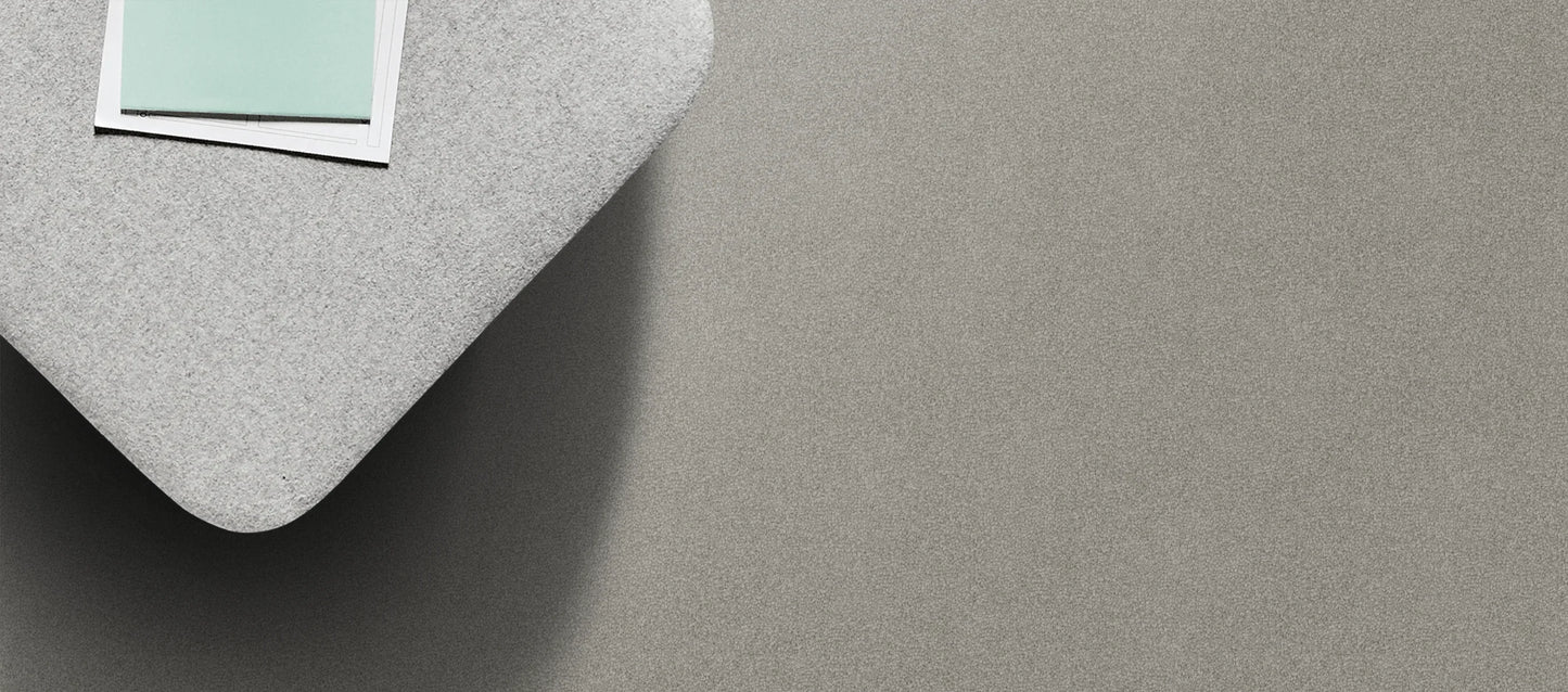 Velvet Appeal Grey Concrete solution dyed nylon carpet