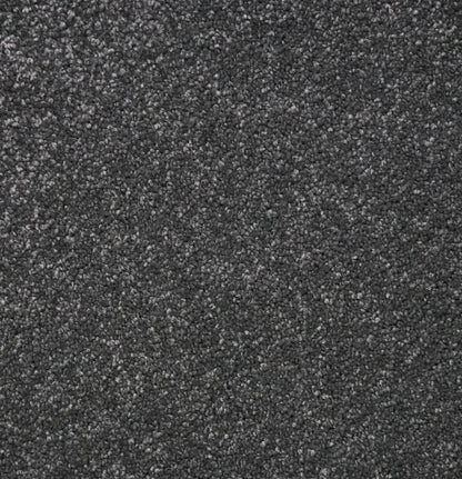 Scorpio velvety twist pile carpet, a near-black charcoal with dramatic tonal weight and densely refined velvety pile, from the Kawana Flooring Providence Zodiac collection