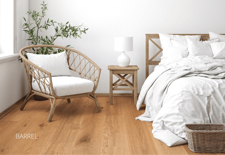 Genuine Oak Colour: Barrel timber flooring Sunshine Coast