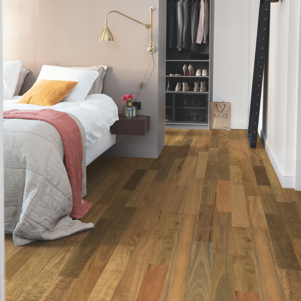 ReadyFlor Range Colour: Brushed Spotted Gum 2 Strip Matt timber flooring Sunshine Coast